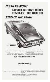 1968 mustang shelby gt500kr fastback