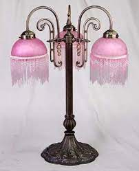 Pink Victorian Style Lamp Glass Shade