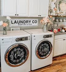 Laundry Room Decor Wash Dry Vinyl