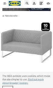 Ikea 2 Seater Sofa Grey Furniture