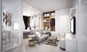 the modern small living room interior