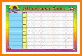 Image Result For Sunday School Attendance Chart Free