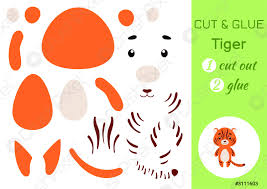 Your child will learn and play in a safe, kid friendly interface, making preschool and early. Cortar Y Pegar Papel Pequeno Tigre Ninos Manualidades Vector De Stock Crushpixel