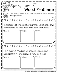 First Grade Worksheets Word Problems