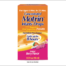 Concentrated Motrin Infants Drops Reliever Fever Reducer Original Berry Flavor 0 5 Oz