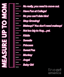 Measure Up To Mom Daughter Cute Kid Growth Chart