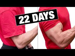 get bigger arms in 22 days