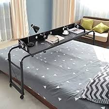 Adjustable Overbed Table With Wheels