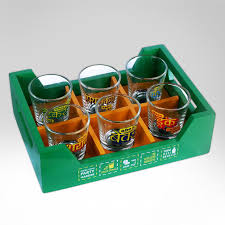 Dhai Tray With Shot Glass Set