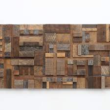 Geometric Wood Wall Art Large Reclaimed