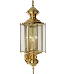 Polished Brass Outdoor Wall Lantern