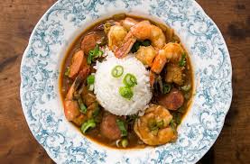 shrimp gumbo with andouille sausage