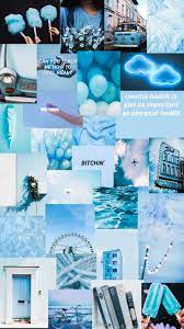 Aesthetic Blue Collage Wallpapers - Top ...
