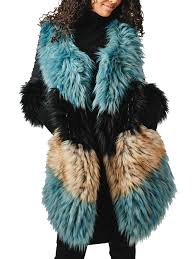 Faux Fur Coat 3 Colors With Pollyfill