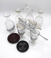 Absinthe Drinking Glasses Set Set Of