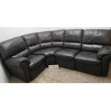 brown leather recliner corner sofa 3