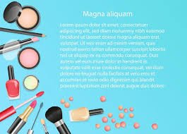 beauty cosmetics makeup background
