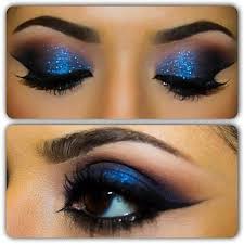 royal blue makeup it looks good on