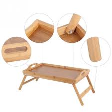 Tray Table Portable Bamboo Wood Bed