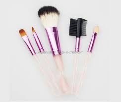 5pcs gift makeup brush set with acrylic