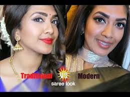 modern saree look vithya hair