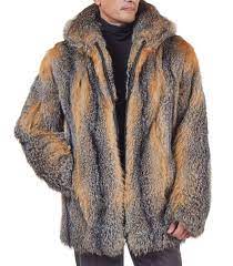 Mid Length Natural Grey Fox Fur Coat
