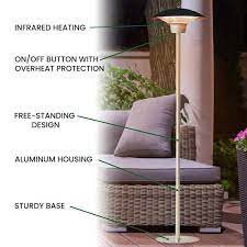 Electric Infrared Halogen Stand Lamp
