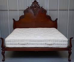 california king mahogany bed