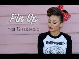 pin up hair makeup tutorial you