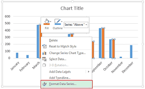 dynamic target line in excel bar chart