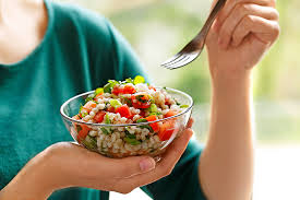 hulled barley and parsley salad eat well