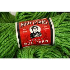 aunt lydia s heavy rug yarn gr green