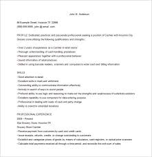 Cover Letter Electronic Cover Letter Grocery Store Cashier Resume    