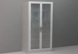 Tall Cabinet Glazed Glass Swing Doors