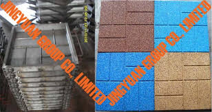 406x406mm faux brick rubber tile mold