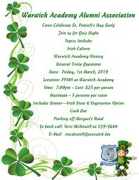 Before solving the st patrick's day trivia questions and answers, let's know the history of the day. St Patrick S Day Themed Quiz Night On March 1 Bernews