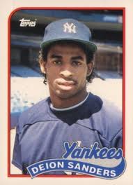 Deion sanders 1989 topps traded #1 draft pick rookie card rc yankees $$ hof $$ new (other) c $12.68. Deion Sanders Baseball Cards