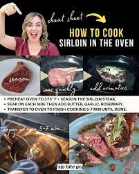 how to cook top sirloin steak in oven