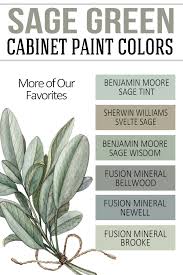 sage green cabinet paint colors