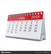 Rendering Flipchart Desktop Calendar 2018 Year Stock Photo