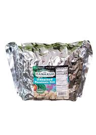 4lbs unsalted macadamia nuts foil bag