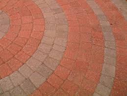 how to lay brick pavers in a circle