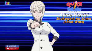 Quick Draw Alice Nakiri Shokugeki no Soma Food Wars Timelapse - YouTube