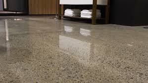polished concrete floors add flair in
