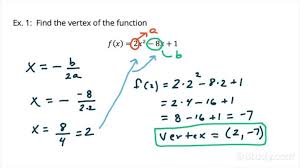 How To Find The Vertex From The General