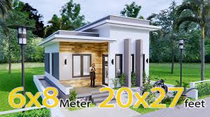 Small House Design 6x8 Meter 20x27 Feet