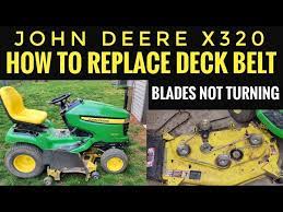 mower deck belt on a john deere x300