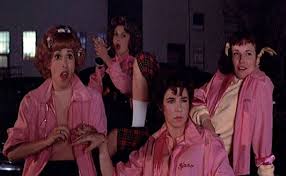 the pink las from grease costume