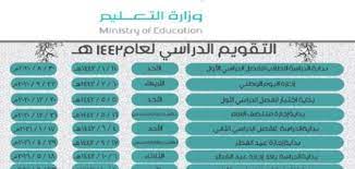 1443 اختبارات الترم الاول موعد اختبارات