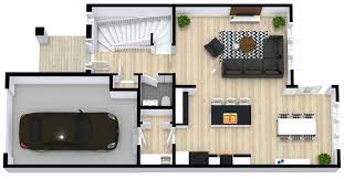 Simple House Plan Design With Garage gambar png